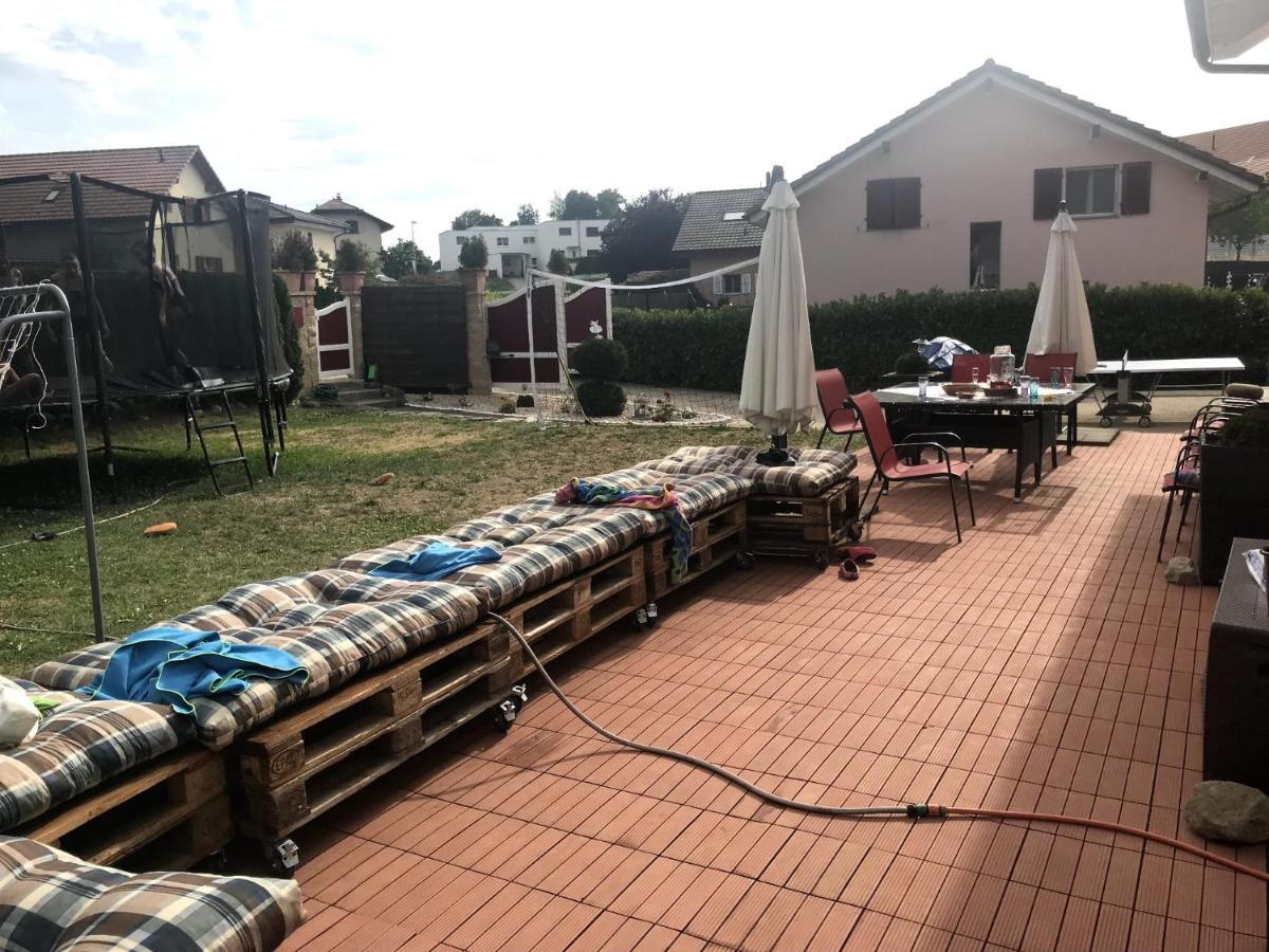 Ravissant Studio Neuf, Entierement Equipe, Fonctionnel De 40 M2 Avec Entree Independante Dans La Campagne Campagnes Massonnens Dış mekan fotoğraf